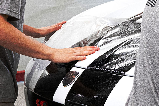 turbo applying a thin and virtual invisible layer of paint protection