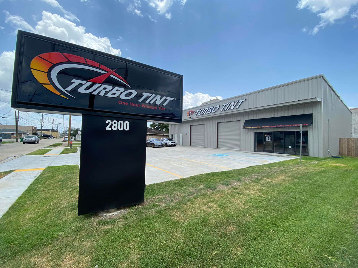 Turbo Tint Store Front with signage 